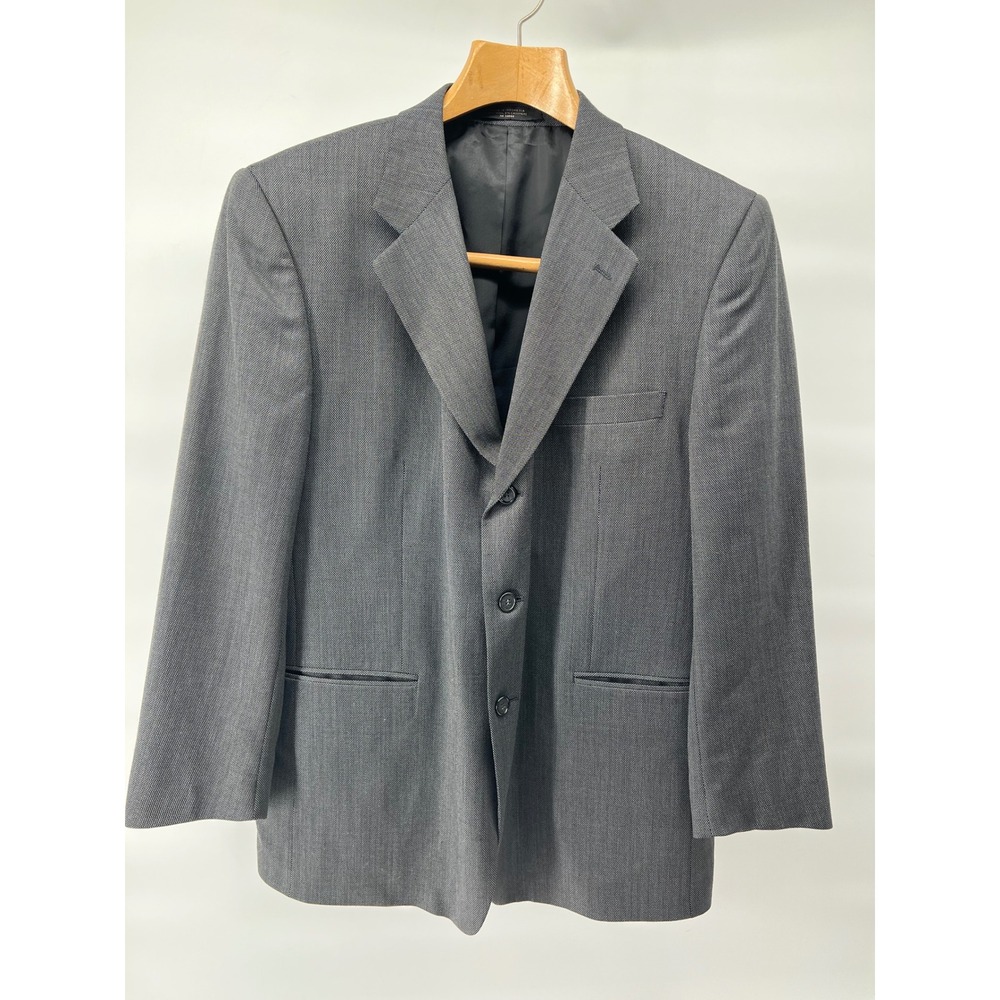 Petrocelli Mens Gray Wool Cashmere Blend Blazer Jacket Size‎ 44R Business Career - Picture 2 of 11